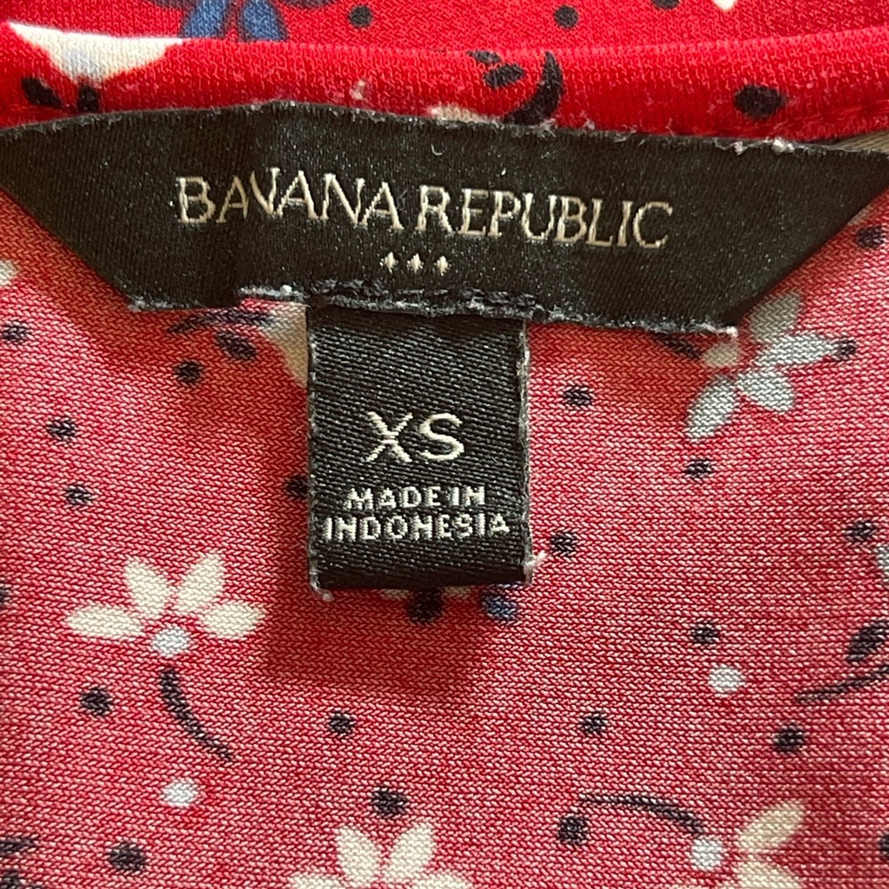 Banana Republic Factory Red Long Sleeve Dress Size XS - Picture 3 of 9
